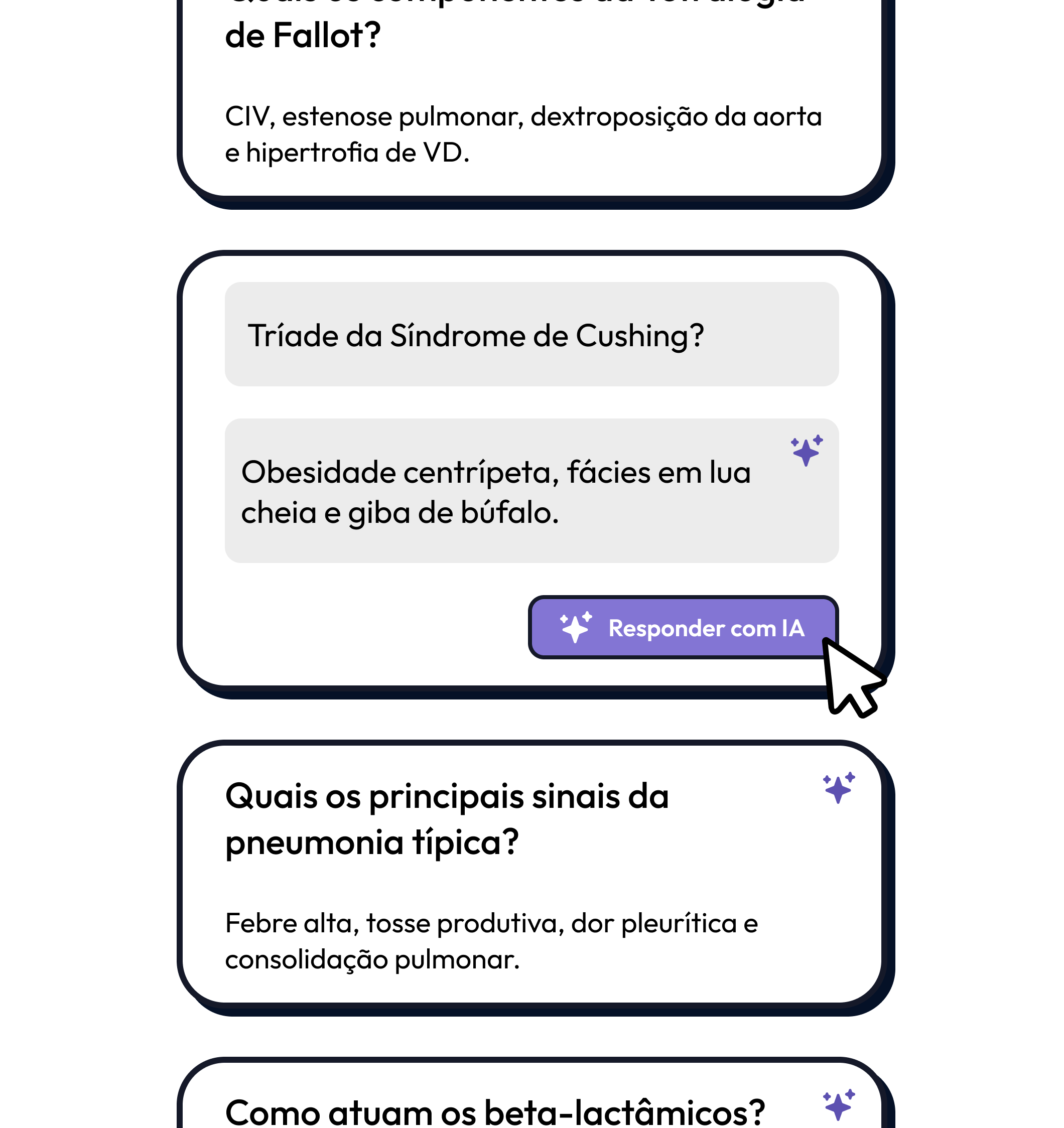 Dashboard do aplicativo